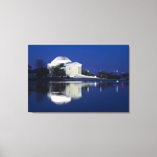 Denkmäler | Das Jefferson Memorial Leinwanddruck (Vorderseite)