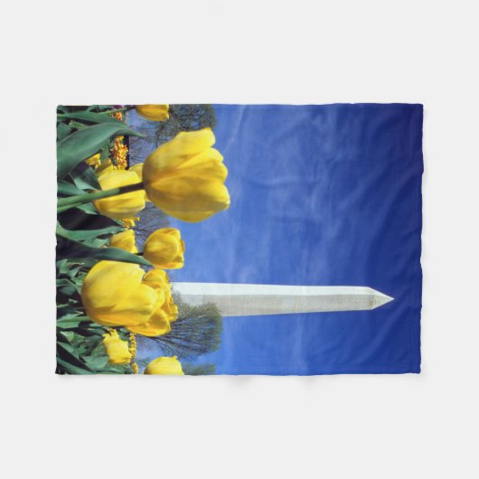 Denkmäler | Denkmal von Washington im Frühjahr Fleecedecke (Vorderseite (Horizontal))