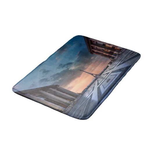 Denkmäler | Der Eiffelturm Badematte (Schrägansicht)