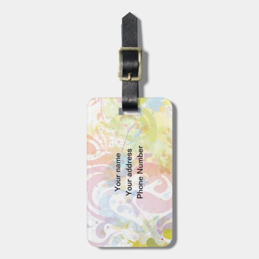 Denkmäler der Welt Zollmarke Gepäck Gepäckanhänger (Vorderseite vertikal)