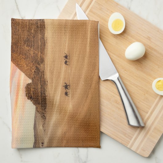 Denkmäler | Die großen Pyramiden Geschirrtuch (Viertel Falte)