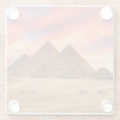 Denkmäler | Die großen Pyramiden Glasuntersetzer (Rückseite)