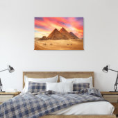 Denkmäler | Die großen Pyramiden Leinwanddruck (Insitu (Schlafzimmer))