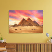 Denkmäler | Die großen Pyramiden Leinwanddruck (Insitu (Wohnzimmer))