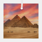 Denkmäler | Die großen Pyramiden Ornament Aus Glas (Rückseite)