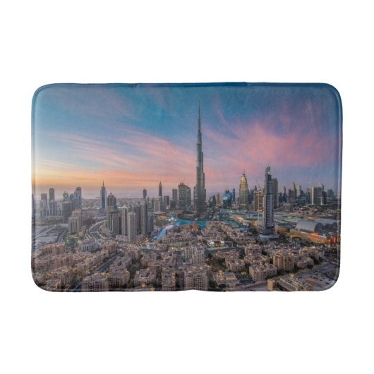 Denkmäler | Dubai Cityscape Badematte (Vorderseite)