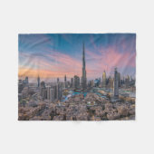 Denkmäler | Dubai Cityscape Fleecedecke (Vorderseite (Horizontal))