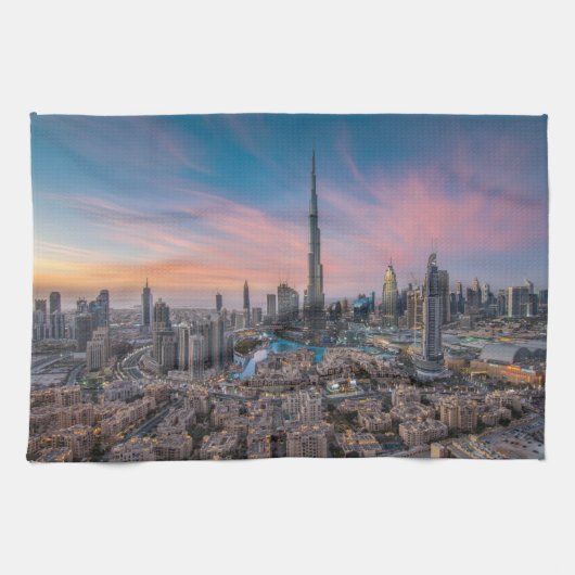 Denkmäler | Dubai Cityscape Geschirrtuch (Horizontal)