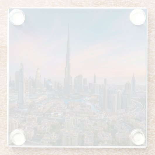 Denkmäler | Dubai Cityscape Glasuntersetzer (Rückseite)