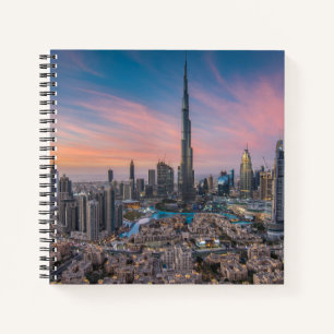 Denkmäler Dubai Cityscape Notizblock