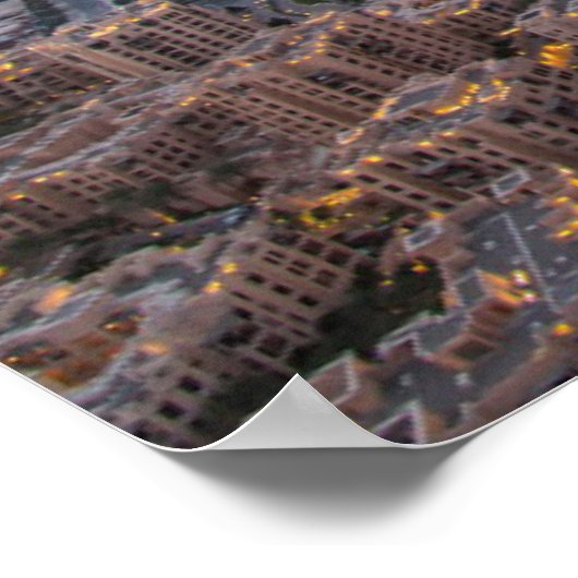 Denkmäler | Dubai Cityscape Poster (Ecke)