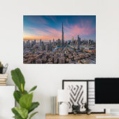Denkmäler | Dubai Cityscape Poster (Heimbüro)