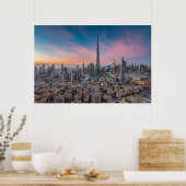 Denkmäler | Dubai Cityscape Poster (Küche)