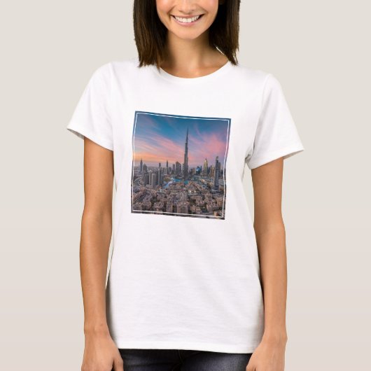 Denkmäler | Dubai Cityscape T-Shirt (Vorderseite)