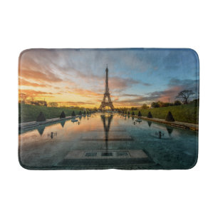 Denkmäler   Eiffelturm Sunrise Badematte