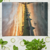 Denkmäler | Eiffelturm Sunrise Geschirrtuch (Gefaltet)