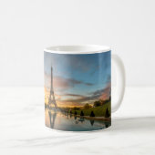 Denkmäler | Eiffelturm Sunrise Kaffeetasse (VorderseiteRechts)