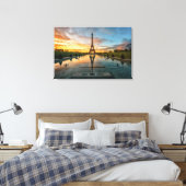 Denkmäler | Eiffelturm Sunrise Leinwanddruck (Insitu (Schlafzimmer))