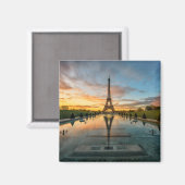 Denkmäler | Eiffelturm Sunrise Magnet (Vorderseite/Rückseite)