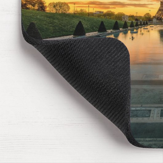Denkmäler | Eiffelturm Sunrise Mousepad (Ecke)