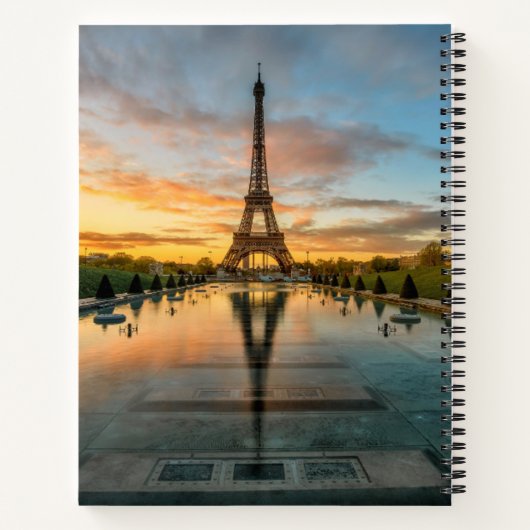 Denkmäler | Eiffelturm Sunrise Notizblock (Rückseite)