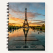 Denkmäler | Eiffelturm Sunrise Notizblock (Vorderseite)