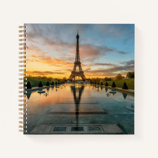 Denkmäler | Eiffelturm Sunrise Notizblock (Vorderseite)