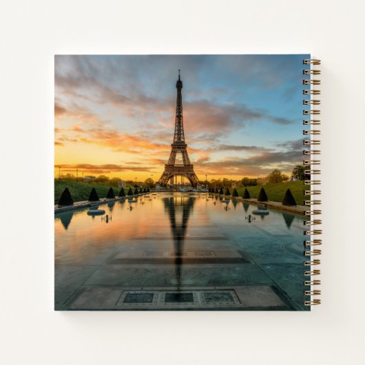 Denkmäler | Eiffelturm Sunrise Notizblock (Rückseite)