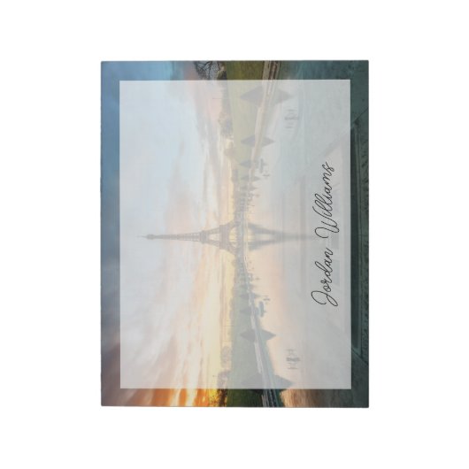 Denkmäler | Eiffelturm Sunrise Notizblock (Rotiert)