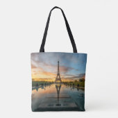 Denkmäler | Eiffelturm Sunrise Tasche (Rückseite)