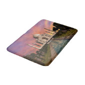 Denkmäler | Farbige Sicht auf den Taj Mahal Badematte (Schrägansicht)