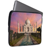 Denkmäler | Farbige Sicht auf den Taj Mahal Laptopschutzhülle (Vorne Rechts)