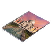 Denkmäler | Farbige Sicht auf den Taj Mahal Notizblock (Linke Seite)