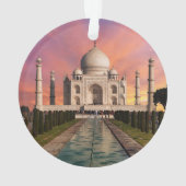 Denkmäler | Farbige Sicht auf den Taj Mahal Ornament (Rückseite)