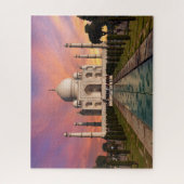 Denkmäler | Farbige Sicht auf den Taj Mahal Puzzle (Vertikal)