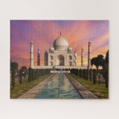 Denkmäler | Farbige Sicht auf den Taj Mahal Puzzle (Horizontal)