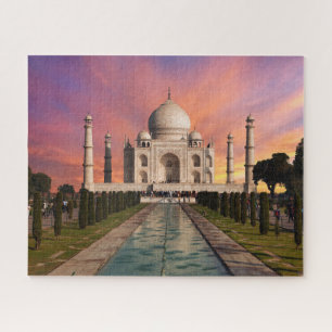 Denkmäler   Farbige Sicht auf den Taj Mahal Puzzle