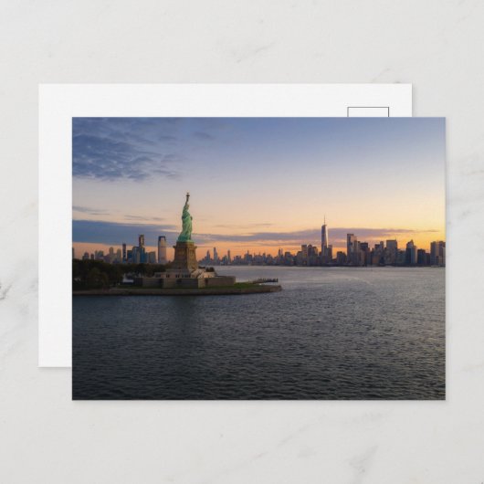 Denkmäler | Freiheitsstatue NYC Postkarte (Vorne/Hinten)