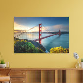 Denkmäler | Golden Gate San Francisco Leinwanddruck (Insitu (Wohnzimmer))