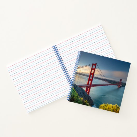 Denkmäler | Golden Gate San Francisco Notizblock (Innenseite)