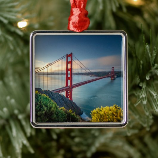Denkmäler | Golden Gate San Francisco Ornament Aus Metall (Baum)