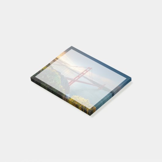 Denkmäler | Golden Gate San Francisco Post-it Klebezettel (angewinkelt)