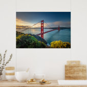 Denkmäler | Golden Gate San Francisco Poster (Küche)