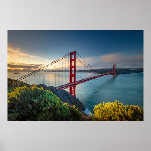 Denkmäler | Golden Gate San Francisco Poster (Vorne)