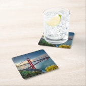 Denkmäler | Golden Gate San Francisco Rechteckiger Pappuntersetzer (Vor Ort)