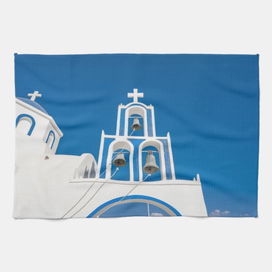 Denkmäler | Griechische Kirche der Blauen Kuppel Geschirrtuch (Horizontal)