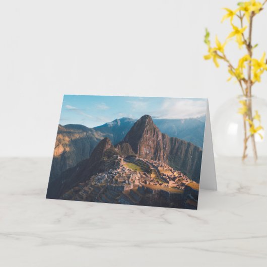 Denkmäler | Machu Picchu, Peru Karte (Gelbe Blume)