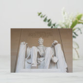 Denkmäler | Memorial Lincoln Dankeskarte (Stehend Vorderseite)