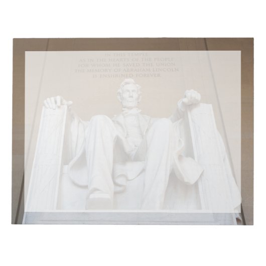 Denkmäler | Memorial Lincoln Notizblock (Vorderseite)