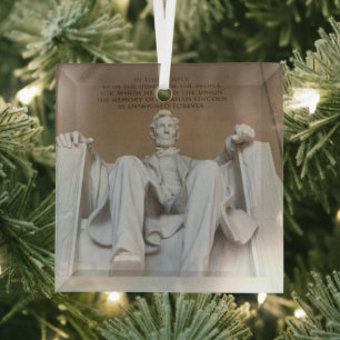 Denkmäler Memorial Lincoln Ornament Aus Glas